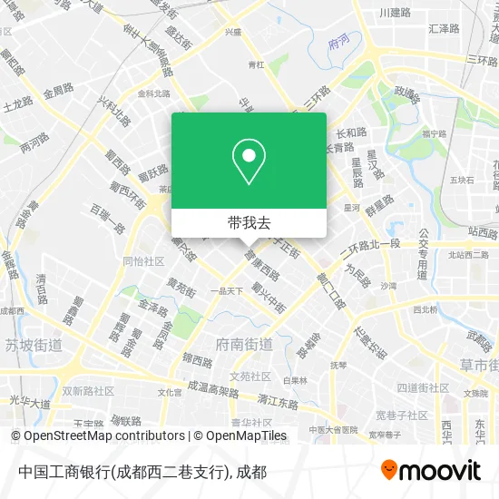 中国工商银行(成都西二巷支行)地图
