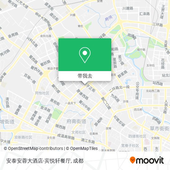 安泰安蓉大酒店-宾悦轩餐厅地图