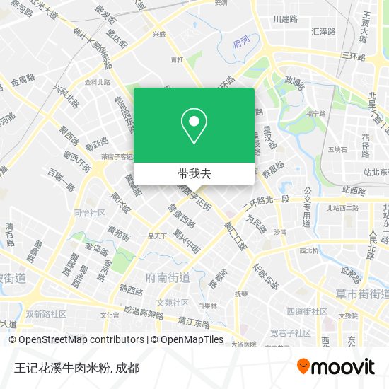 王记花溪牛肉米粉地图