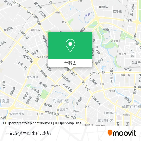 王记花溪牛肉米粉地图