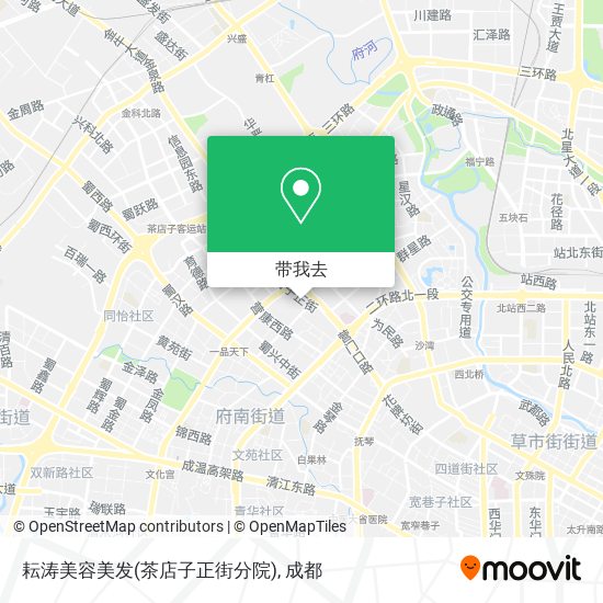 耘涛美容美发(茶店子正街分院)地图