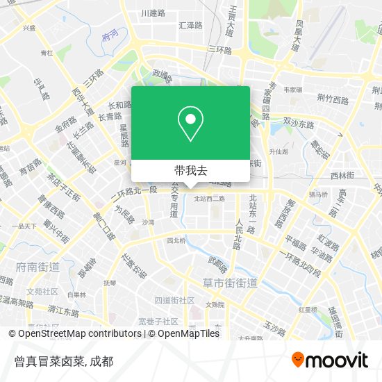曾真冒菜卤菜地图