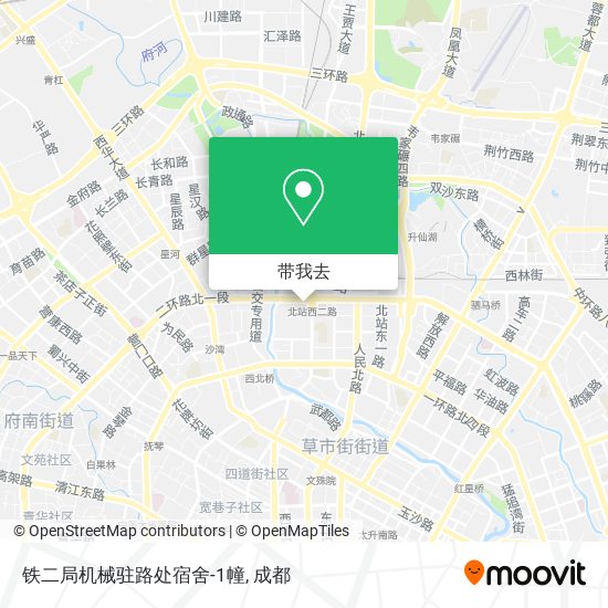 铁二局机械驻路处宿舍-1幢地图