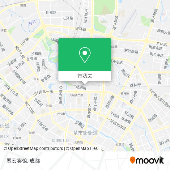 展宏宾馆地图