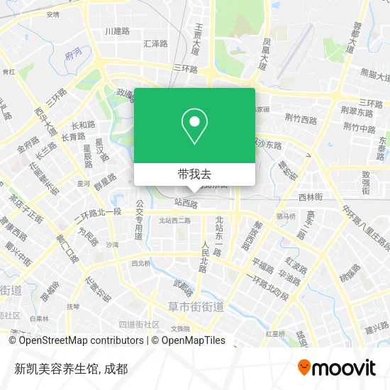 新凯美容养生馆地图