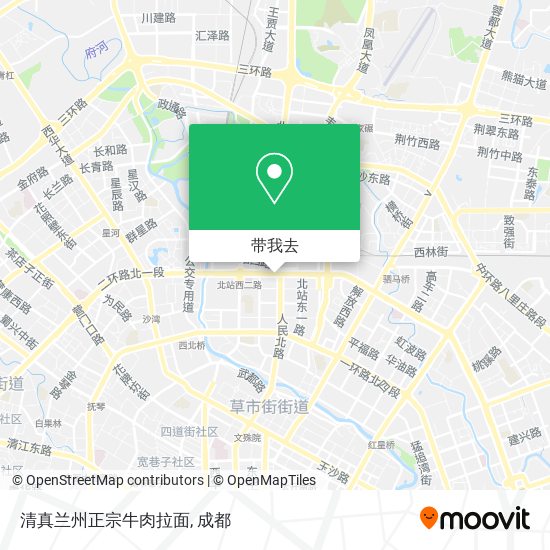清真兰州正宗牛肉拉面地图