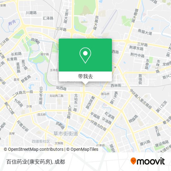 百信药业(康安药房)地图