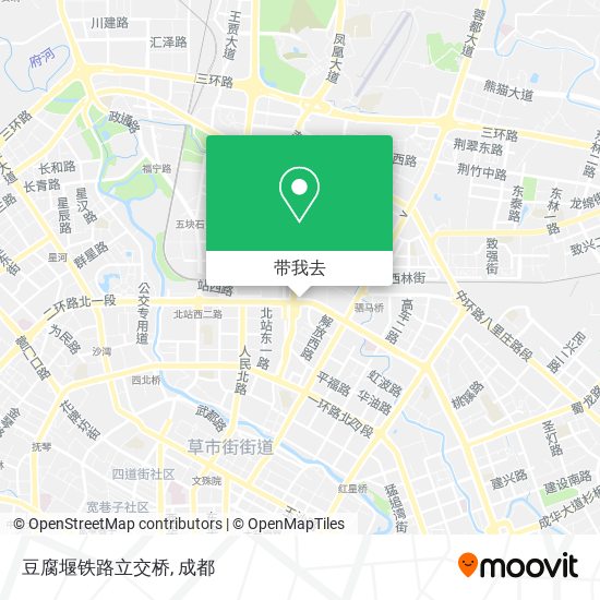 豆腐堰铁路立交桥地图