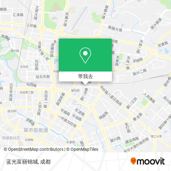 蓝光富丽锦城地图