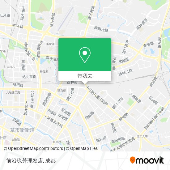 前沿琼芳理发店地图