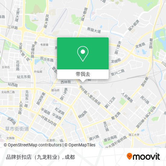 品牌折扣店（九龙鞋业）地图