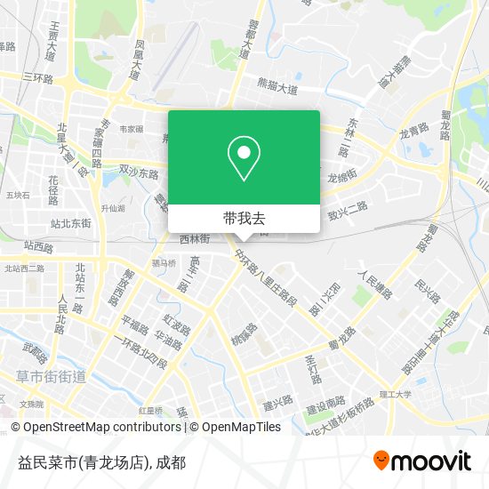 益民菜市(青龙场店)地图