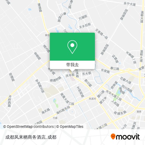 成都凤来栖商务酒店地图