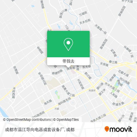 成都市温江导向电器成套设备厂地图