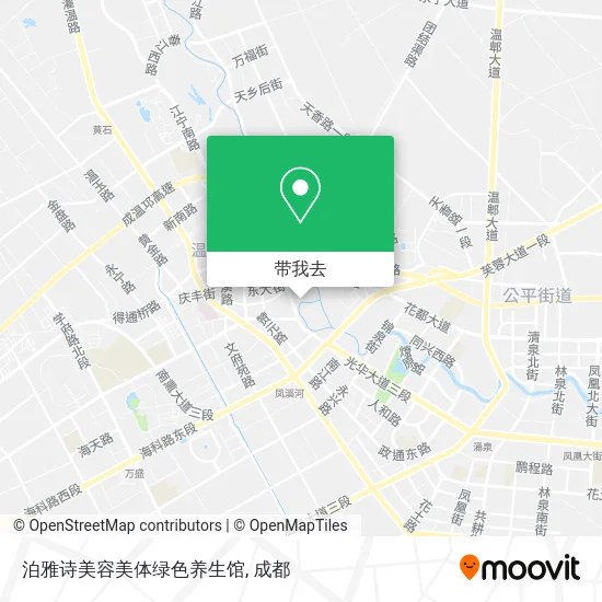 泊雅诗美容美体绿色养生馆地图