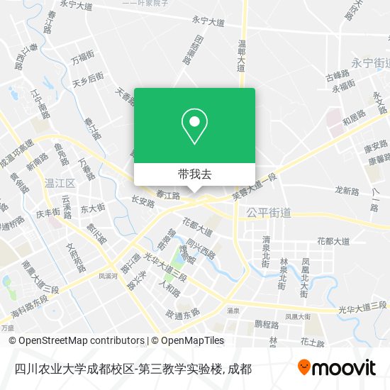 四川农业大学成都校区-第三教学实验楼地图