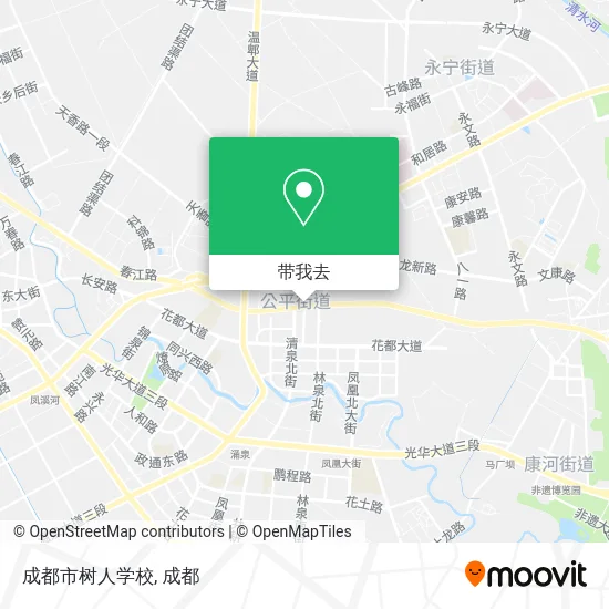 成都市树人学校地图