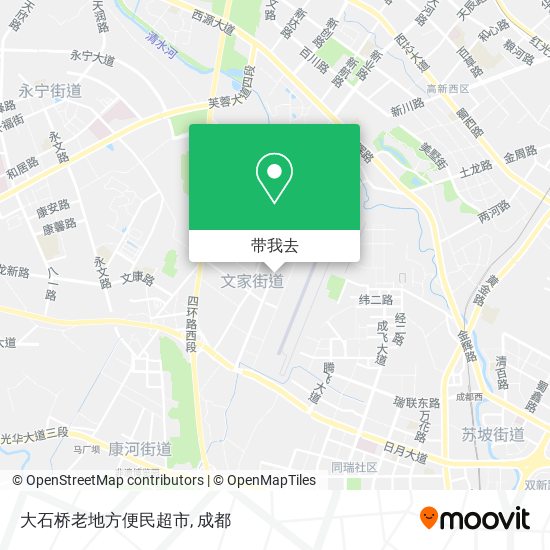 大石桥老地方便民超市地图
