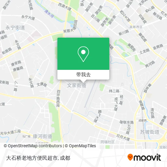 大石桥老地方便民超市地图