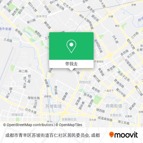 成都市青羊区苏坡街道百仁社区居民委员会地图