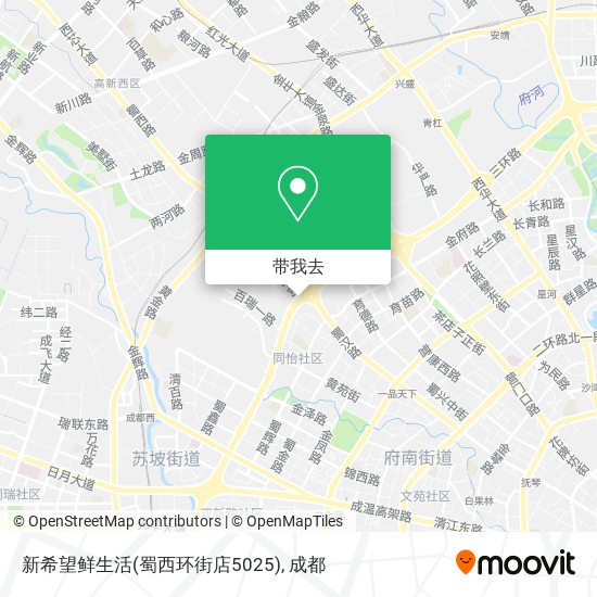 新希望鲜生活(蜀西环街店5025)地图