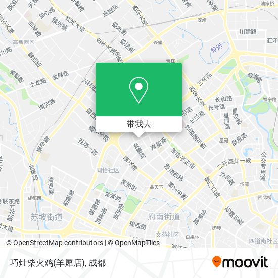 巧灶柴火鸡(羊犀店)地图