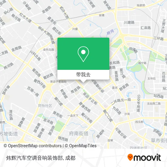 炜辉汽车空调音响装饰部地图
