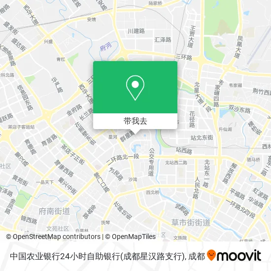 中国农业银行24小时自助银行(成都星汉路支行)地图