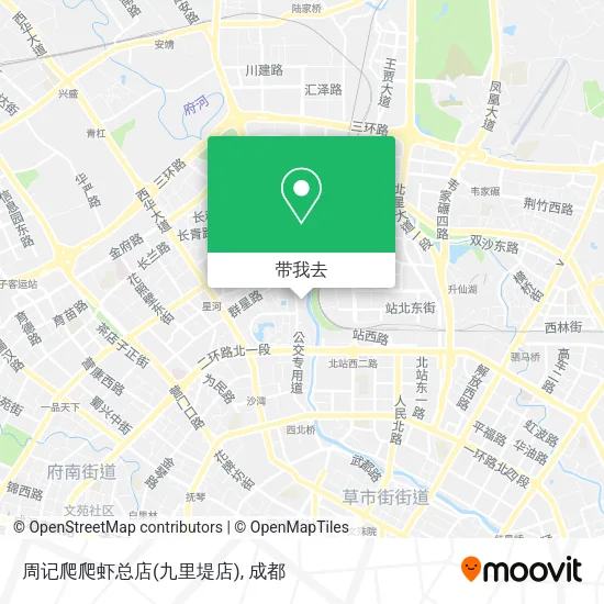 周记爬爬虾总店(九里堤店)地图