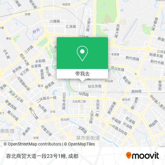 蓉北商贸大道一段23号1幢地图