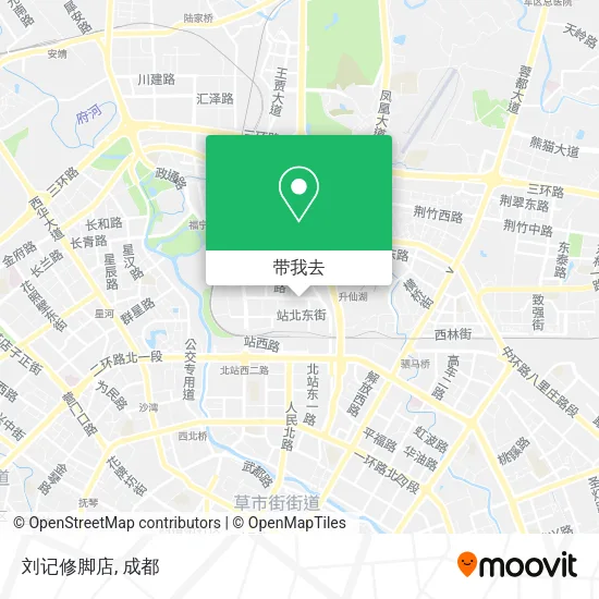 刘记修脚店地图
