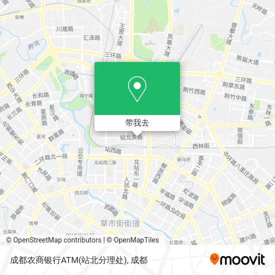 成都农商银行ATM(站北分理处)地图