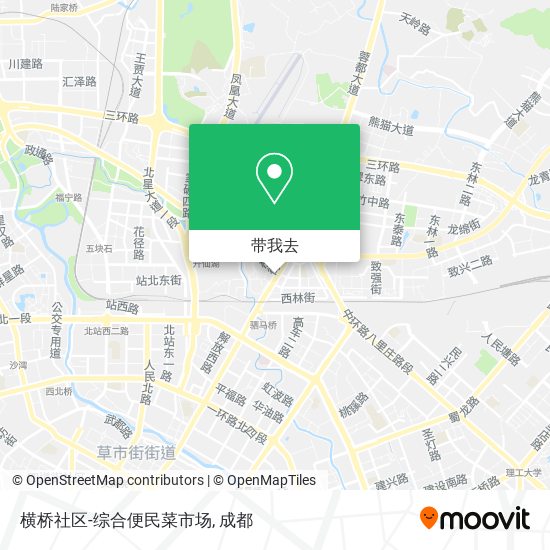 横桥社区-综合便民菜市场地图