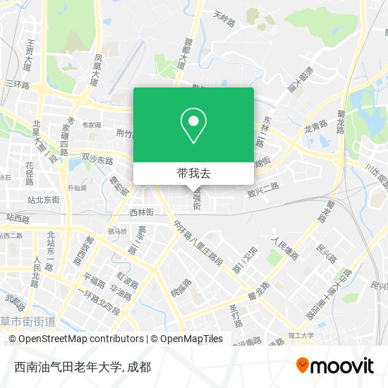 西南油气田老年大学地图