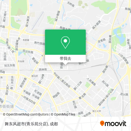舞东风超市(青乐苑分店)地图