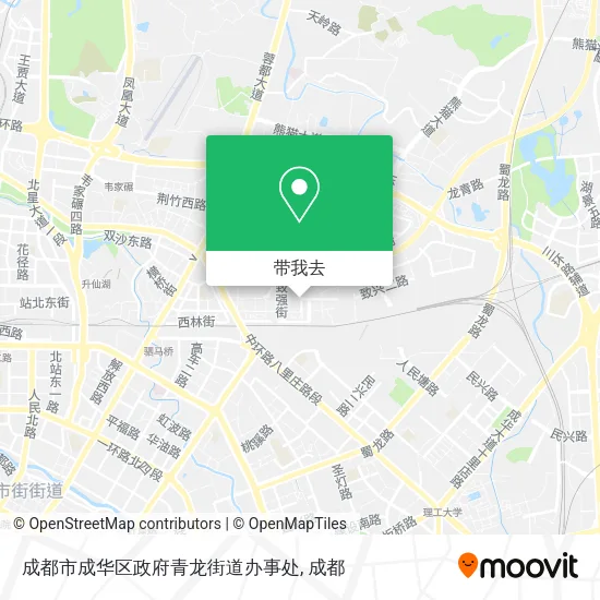 成都市成华区政府青龙街道办事处地图