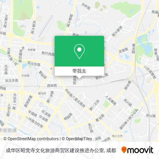 成华区昭觉寺文化旅游商贸区建设推进办公室地图
