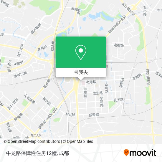 牛龙路保障性住房12幢地图