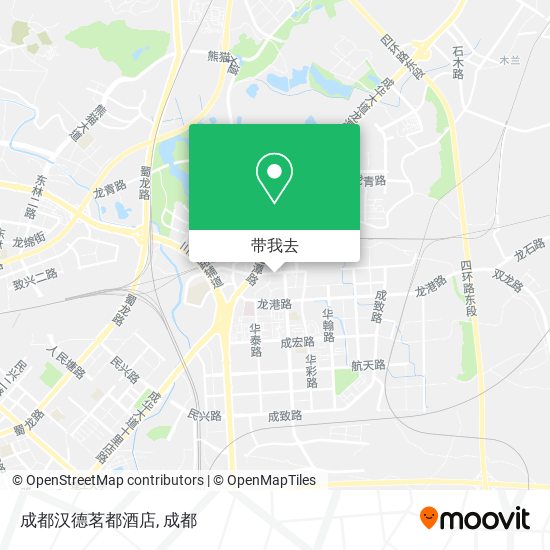 成都汉德茗都酒店地图