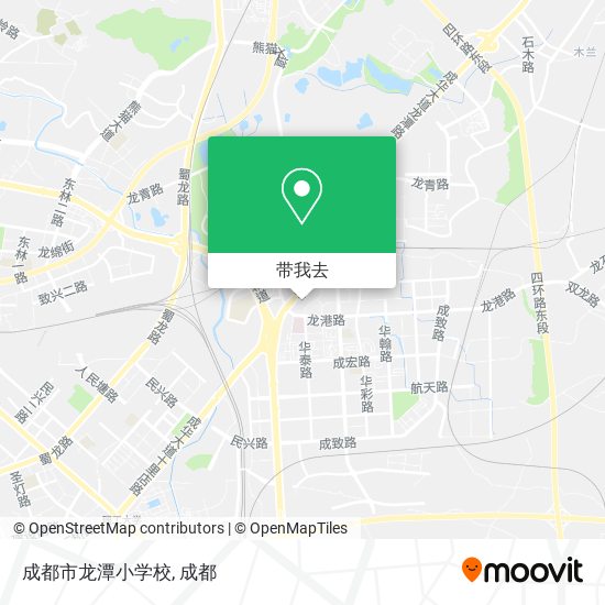 成都市龙潭小学校地图