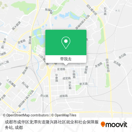 成都市成华区龙潭街道隆兴路社区就业和社会保障服务站地图