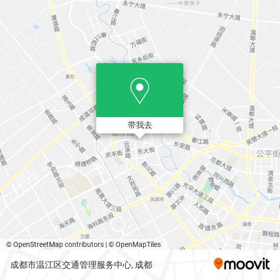 成都市温江区交通管理服务中心地图