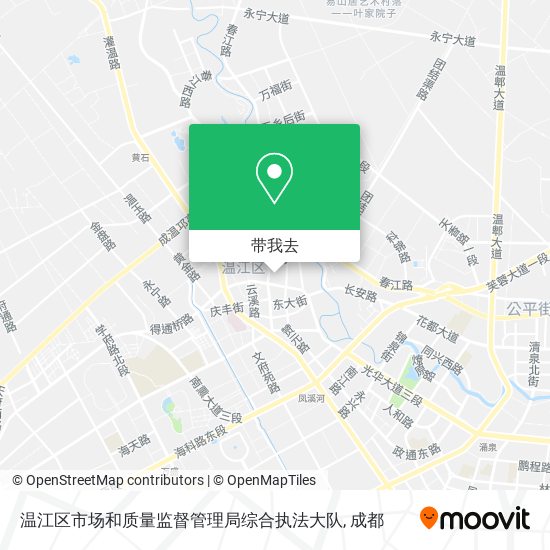 温江区市场和质量监督管理局综合执法大队地图