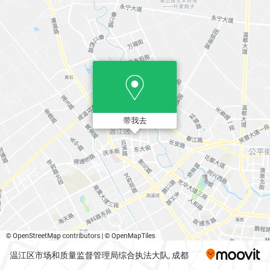 温江区市场和质量监督管理局综合执法大队地图