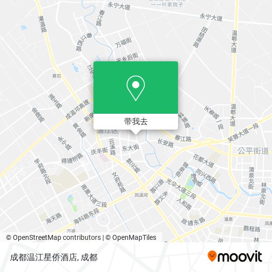 成都温江星侨酒店地图