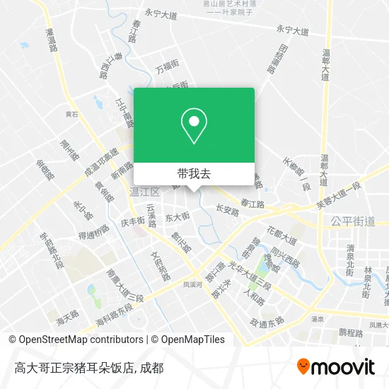 高大哥正宗猪耳朵饭店地图