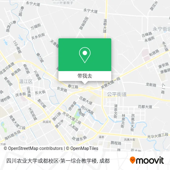 四川农业大学成都校区-第一综合教学楼地图