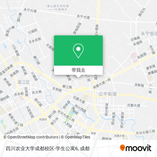 四川农业大学成都校区-学生公寓6地图