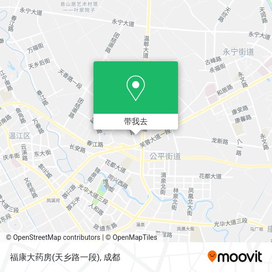 福康大药房(天乡路一段)地图