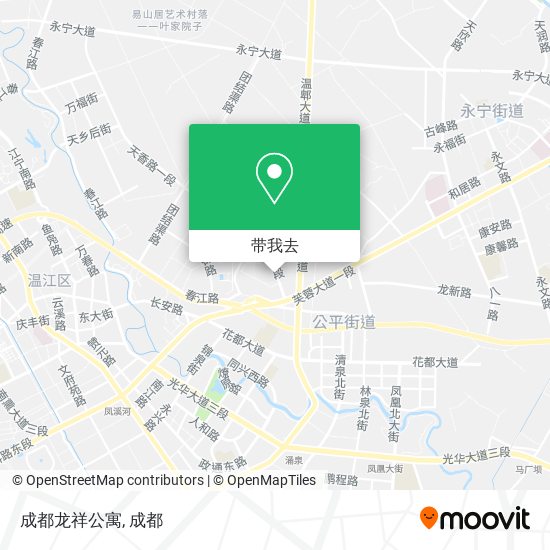 成都龙祥公寓地图